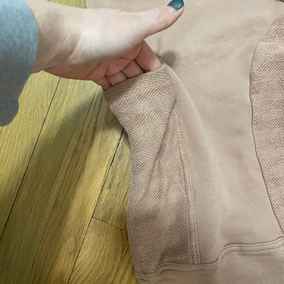 Free People Free-Est Women's M Sweater Jumpsuit Romper Pink Mauve Cargo Pocket - Picture 5 of 6